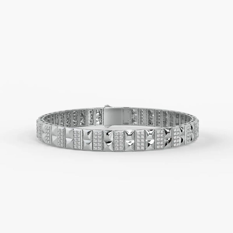 Blocara Round Diamond Gridline Bracelet