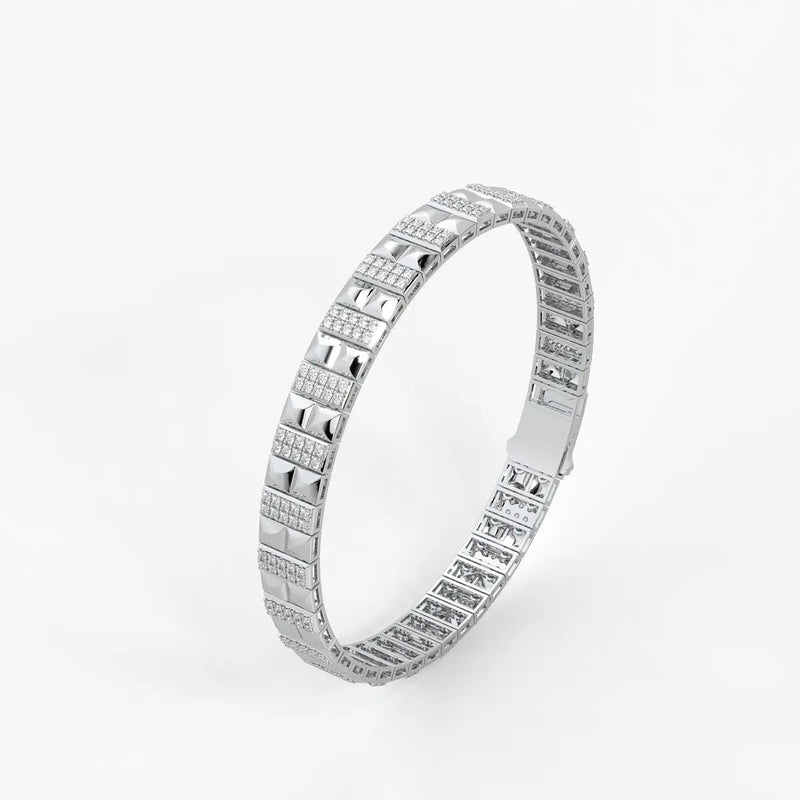 Blocara Round Diamond Gridline Bracelet