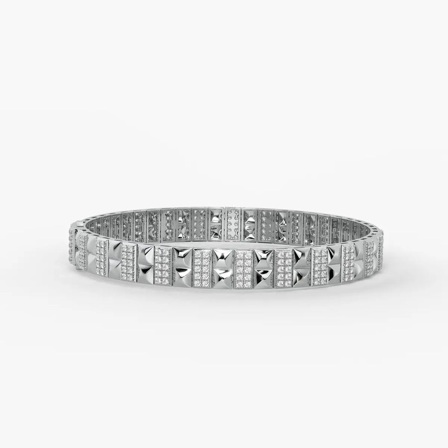 Blocara Round Diamond Gridline Bracelet
