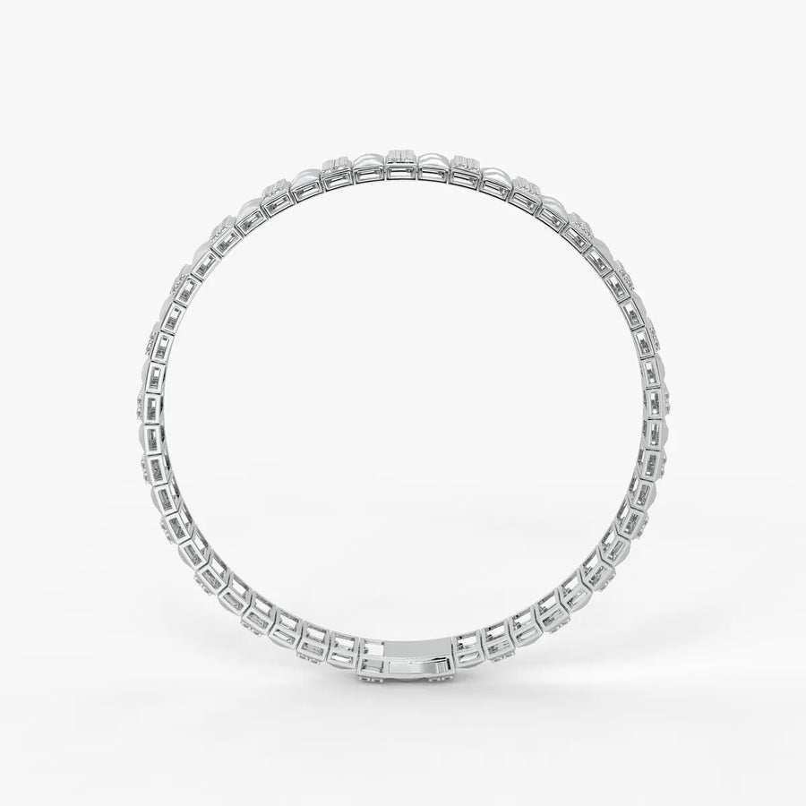 Blocara Round Diamond Gridline Bracelet