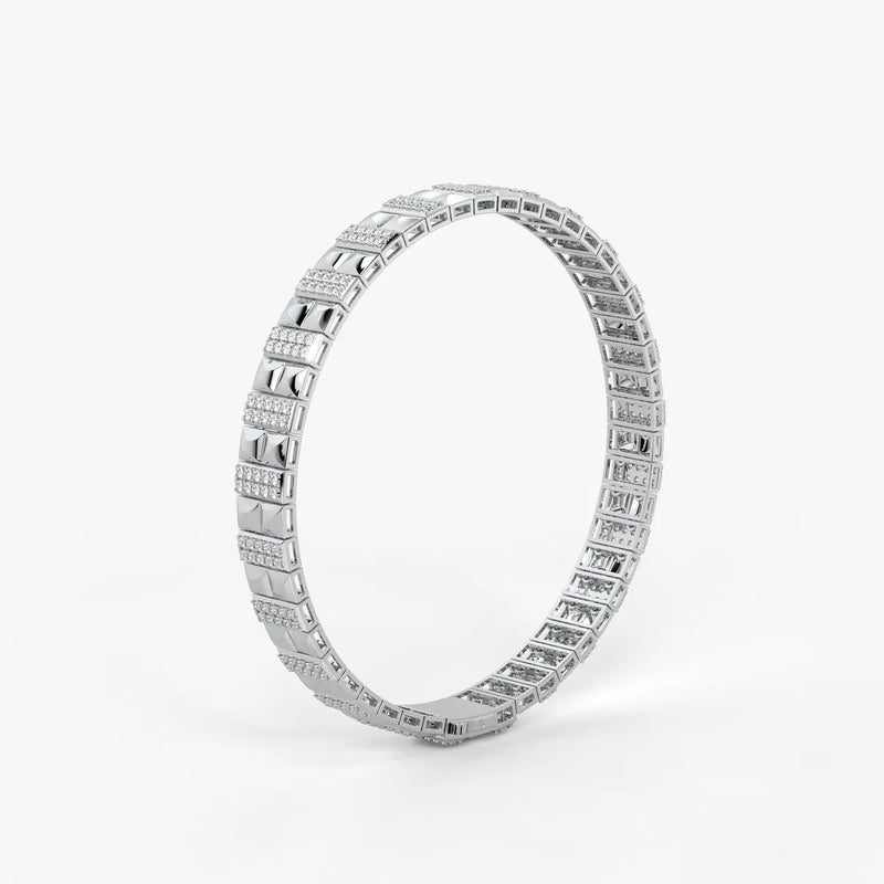 Blocara Round Diamond Gridline Bracelet