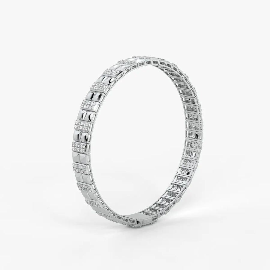 Blocara Round Diamond Gridline Bracelet