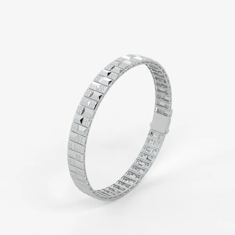 Zenthyra Diamond Voxelle Matrix Bracelet