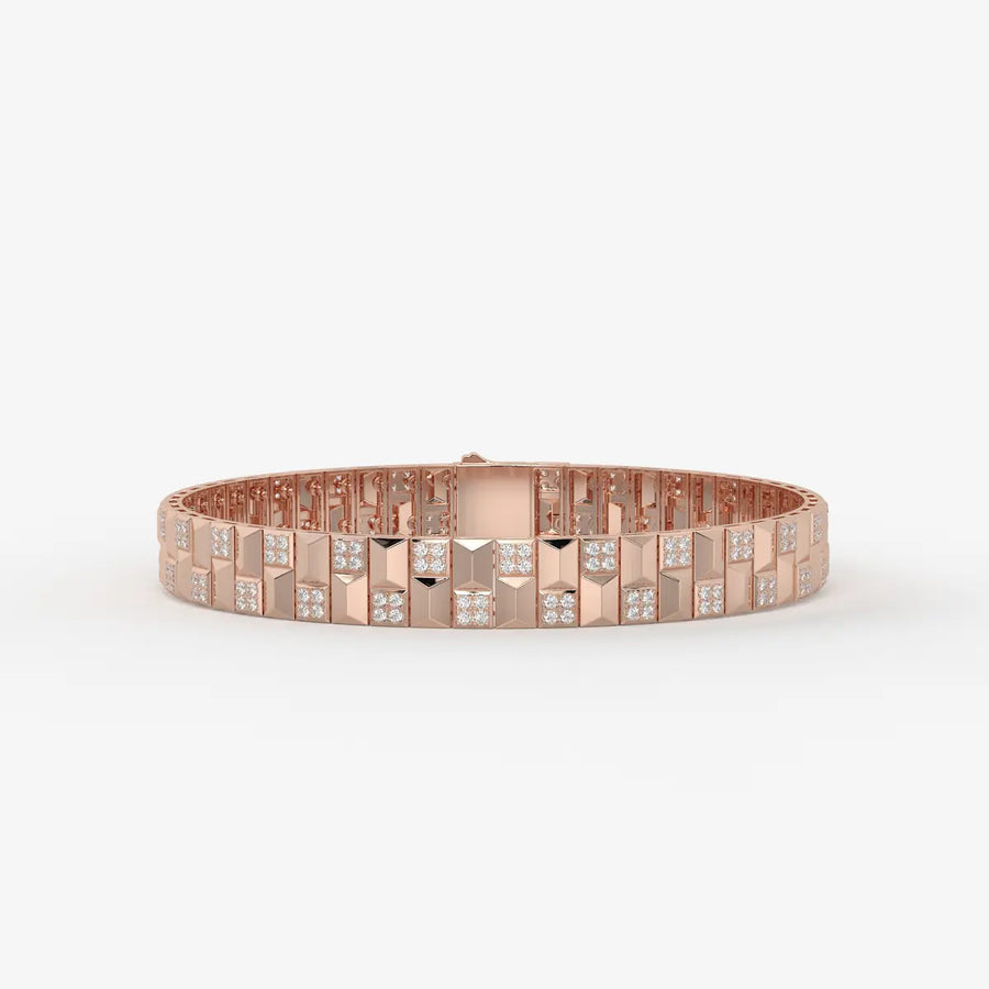 Zenthyra Diamond Voxelle Matrix Bracelet