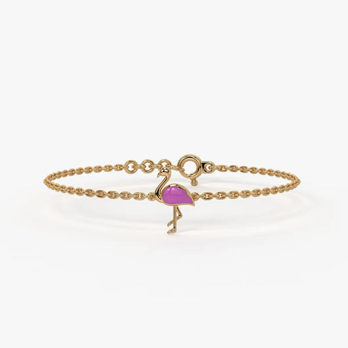 Blush Swan Flamingo Bracelet