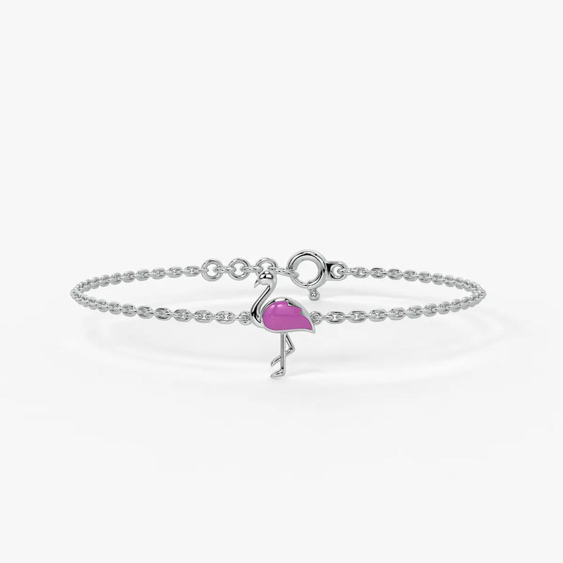 Blush Swan Flamingo Bracelet
