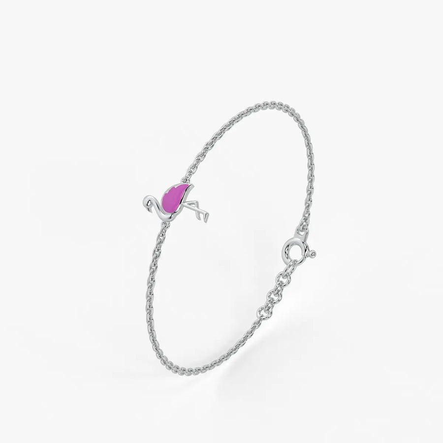 Blush Swan Flamingo Bracelet