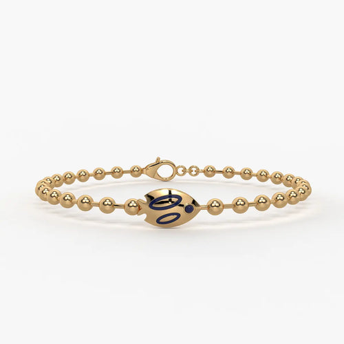 Aqua Buddy Fish Bead Bracelet
