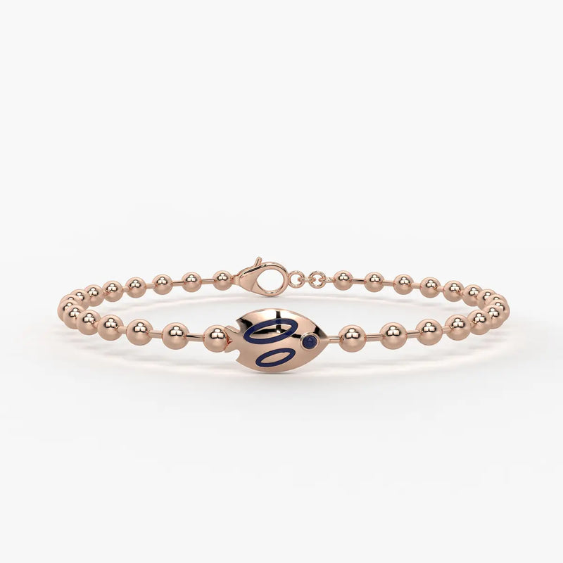 Aqua Buddy Fish Bead Bracelet