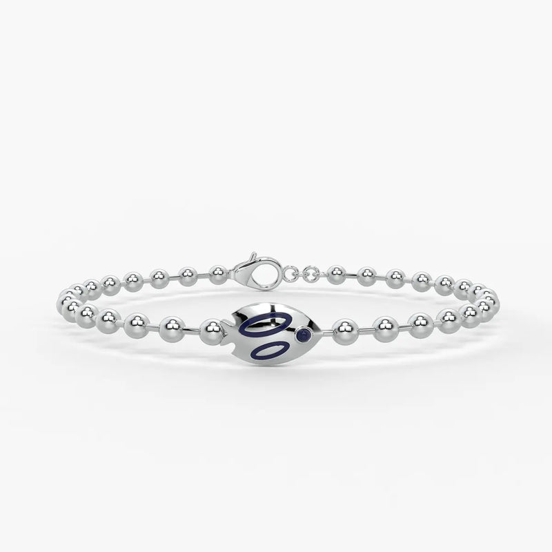 Aqua Buddy Fish Bead Bracelet