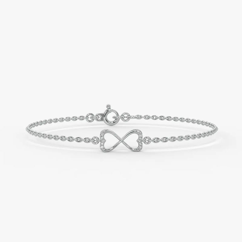 Infinity Heart Chain Bracelet