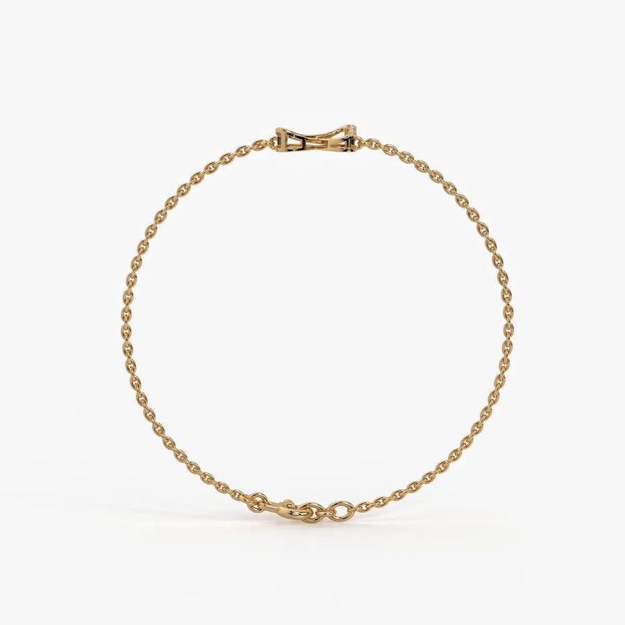 Infinity Heart Chain Bracelet