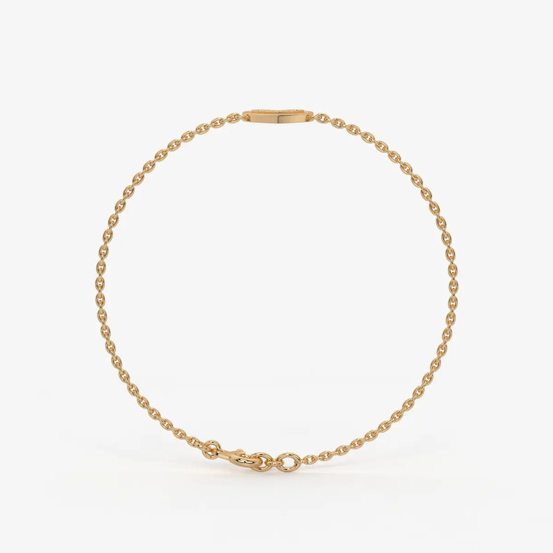 VivaVow Round Diamond Heartline Bracelet