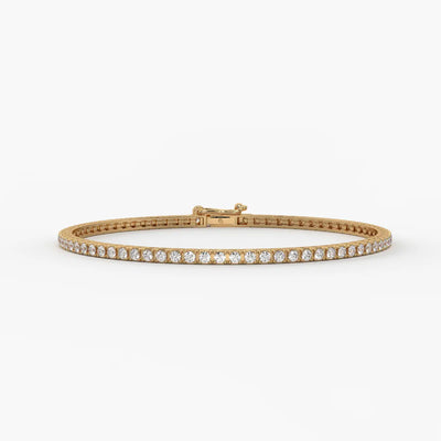 Orlisse Halo-Set Diamond Tennis Bracelet