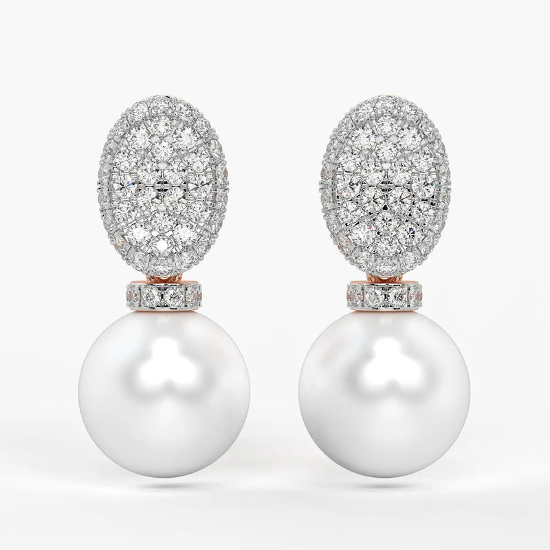 Peach Radiance Drops Earrings