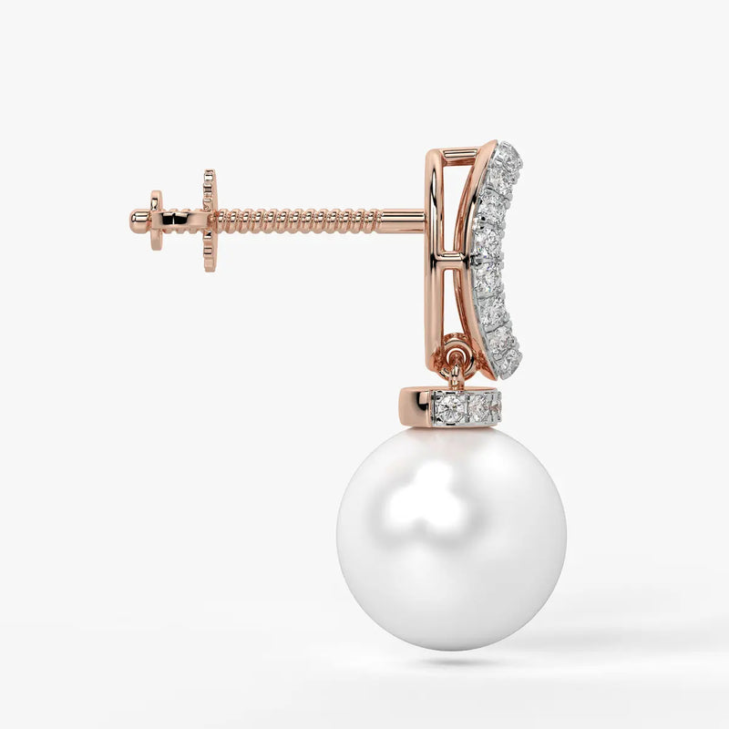 Peach Radiance Drops Earrings