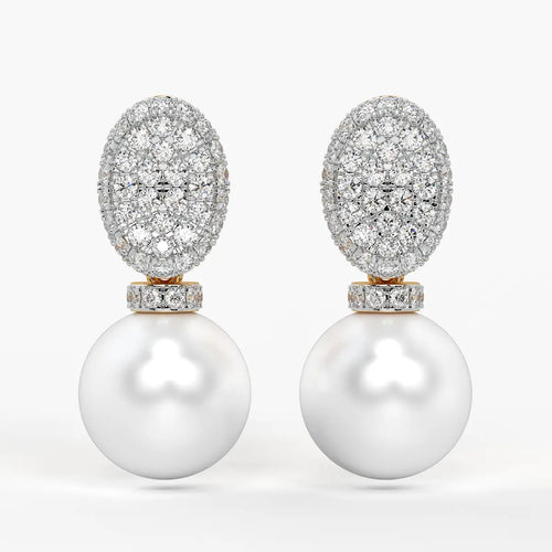 Peach Radiance Drops Earrings