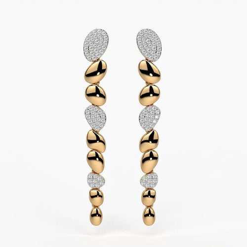 Pebble Cascade Drop Earrings