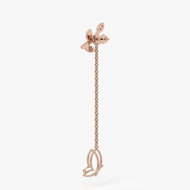 Fluttering Vine Drop Earrings