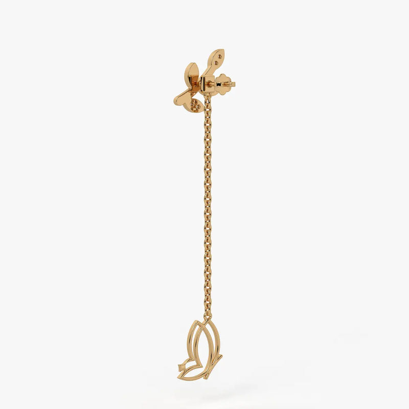 Fluttering Vine Drop Earrings