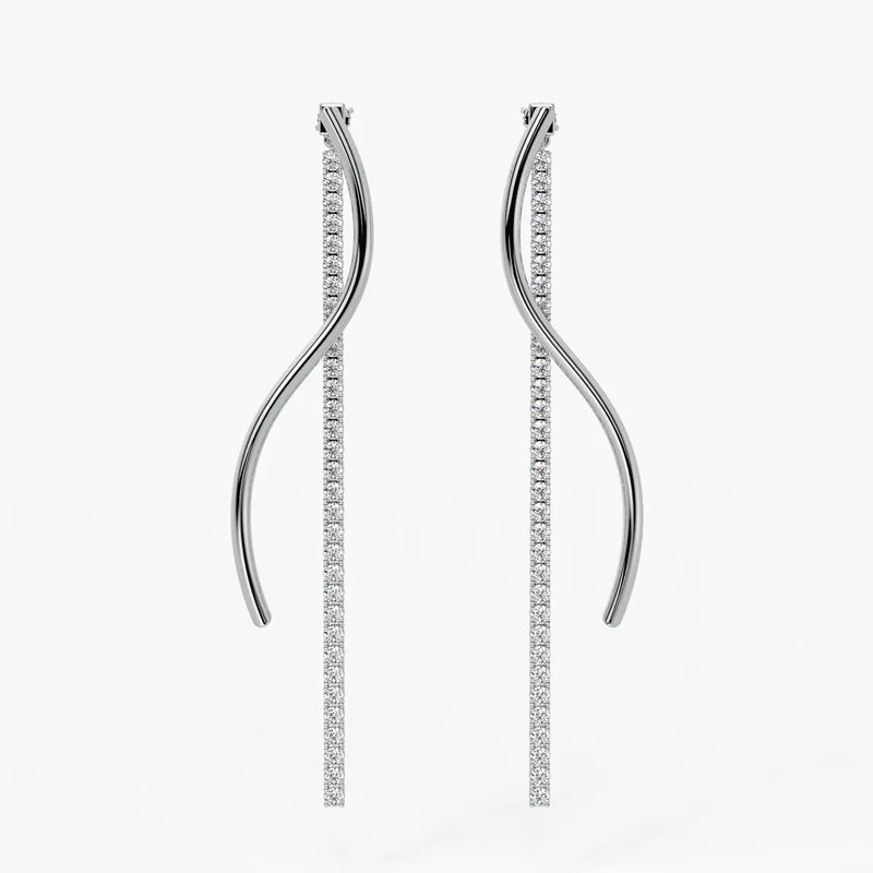 Ribbon Streamer Drop Earrings
