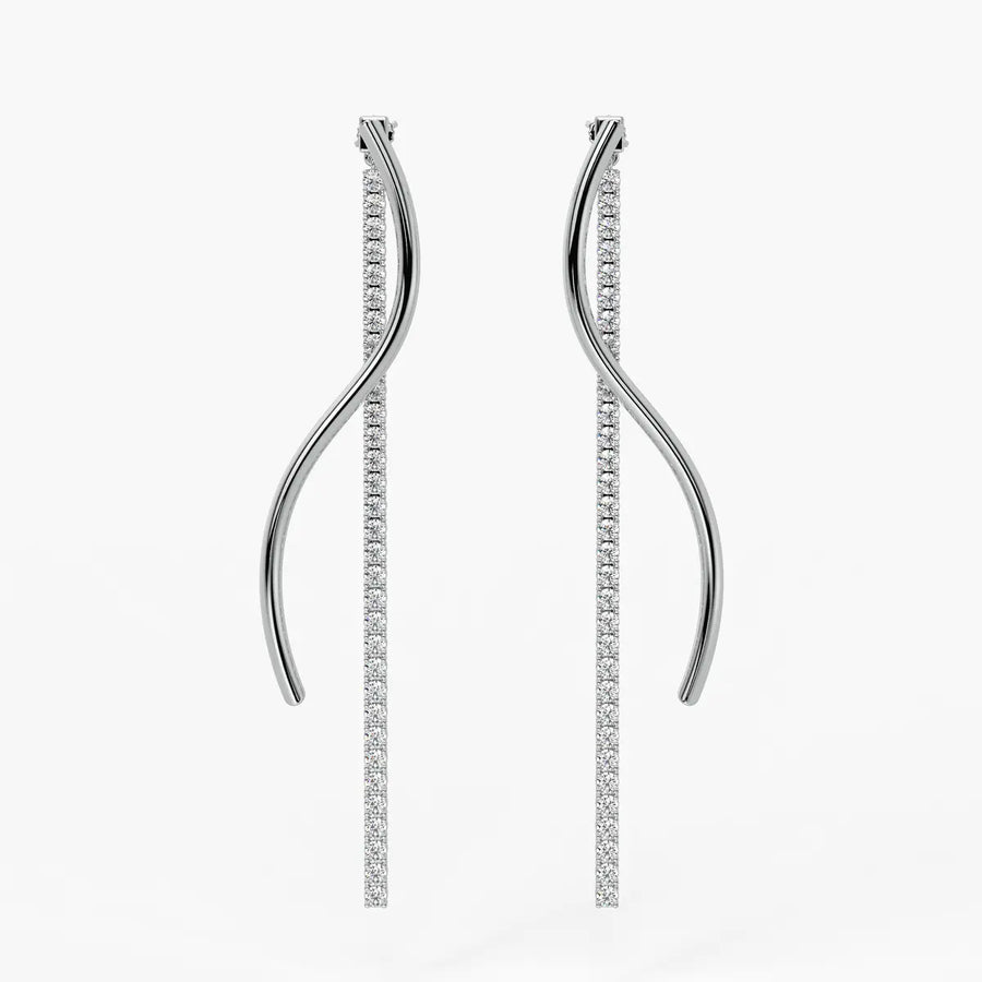 Ribbon Streamer Drop Earrings