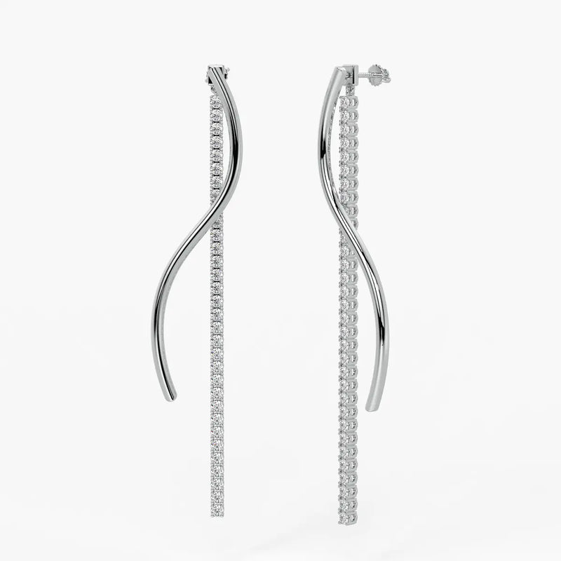 Ribbon Streamer Drop Earrings