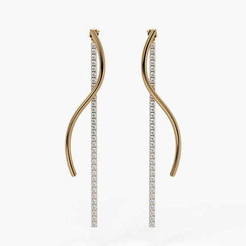 Ribbon Streamer Drop Earrings