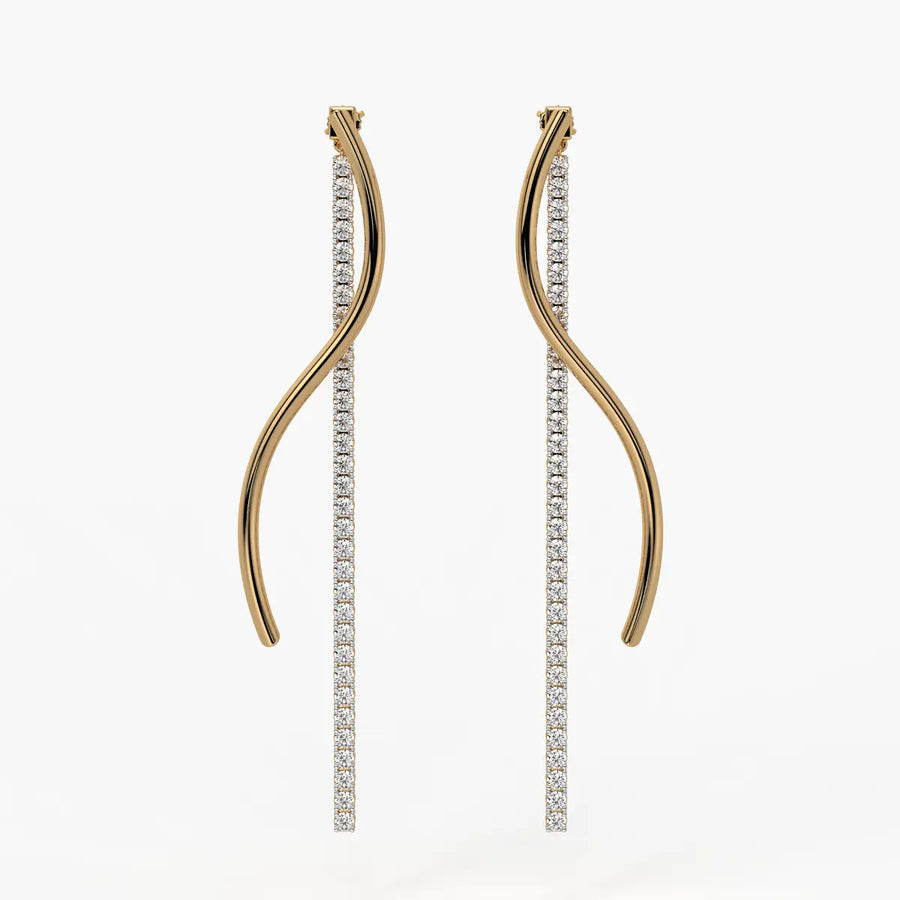 Ribbon Streamer Drop Earrings