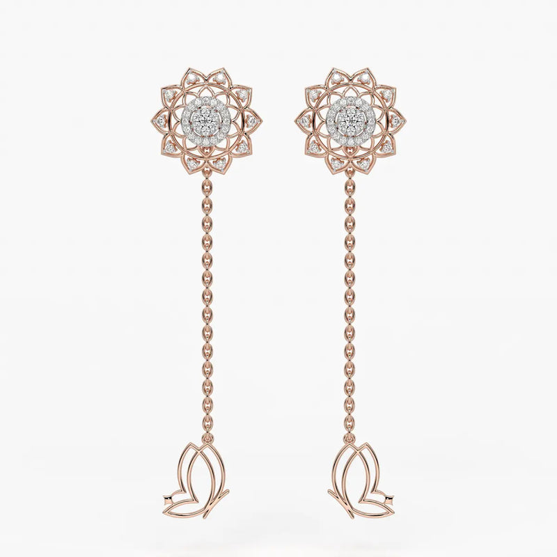 Regal Mandala Blossom Earrings