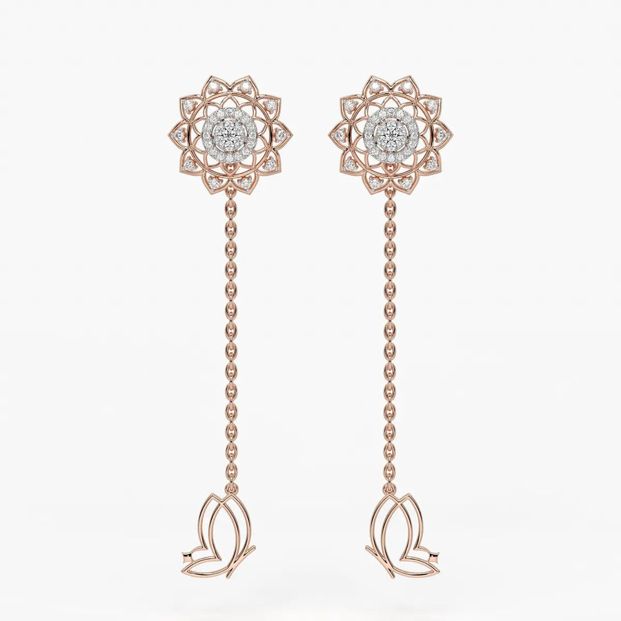 Regal Mandala Blossom Earrings