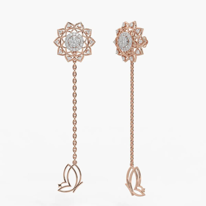 Regal Mandala Blossom Earrings