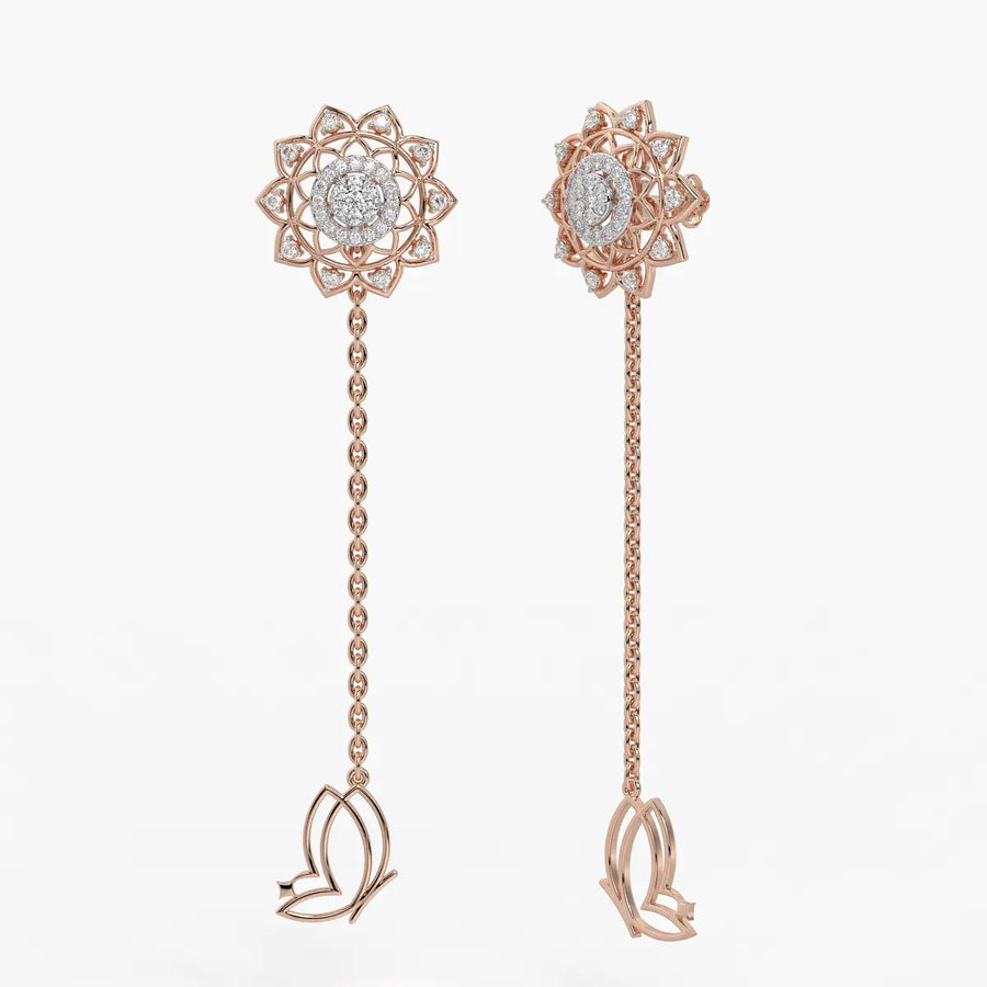 Regal Mandala Blossom Earrings