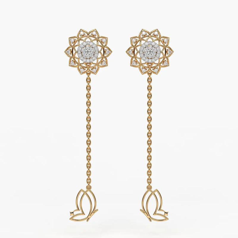 Regal Mandala Blossom Earrings