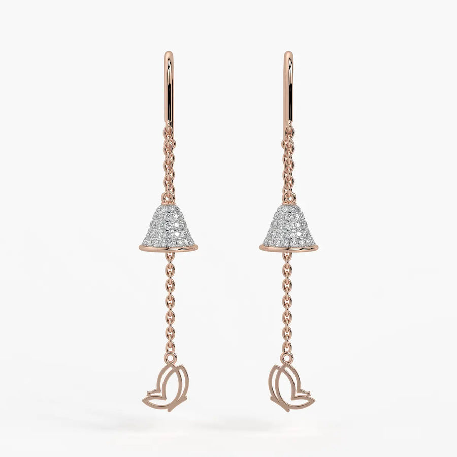 Bell Charm Dangle Earrings