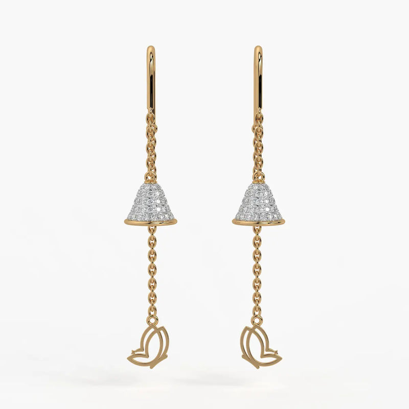 Bell Charm Dangle Earrings