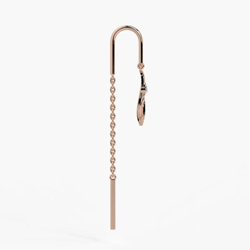 Twisted Heart Drop Earrings