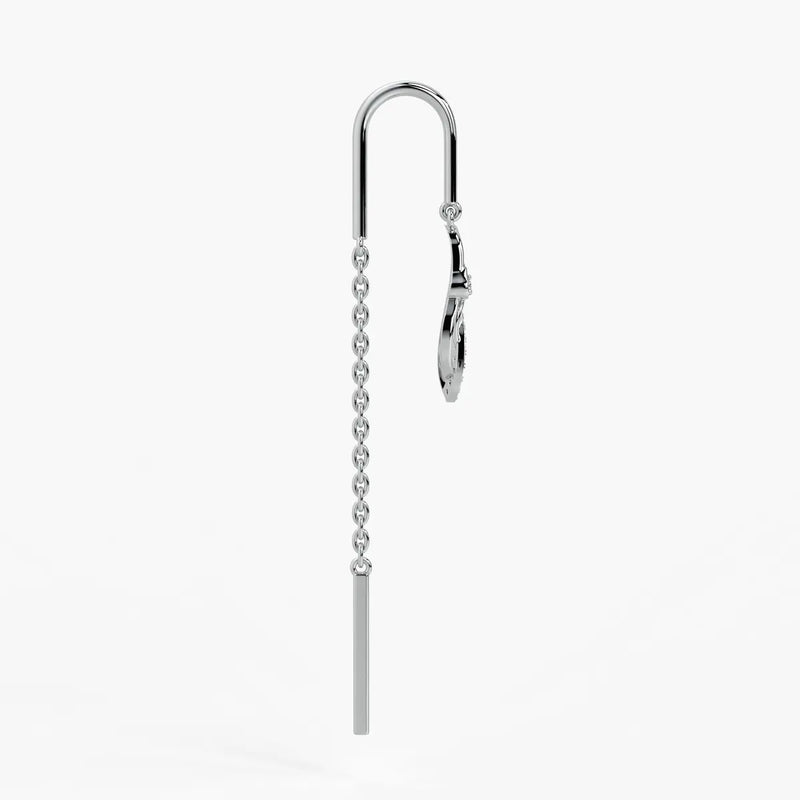 Twisted Heart Drop Earrings