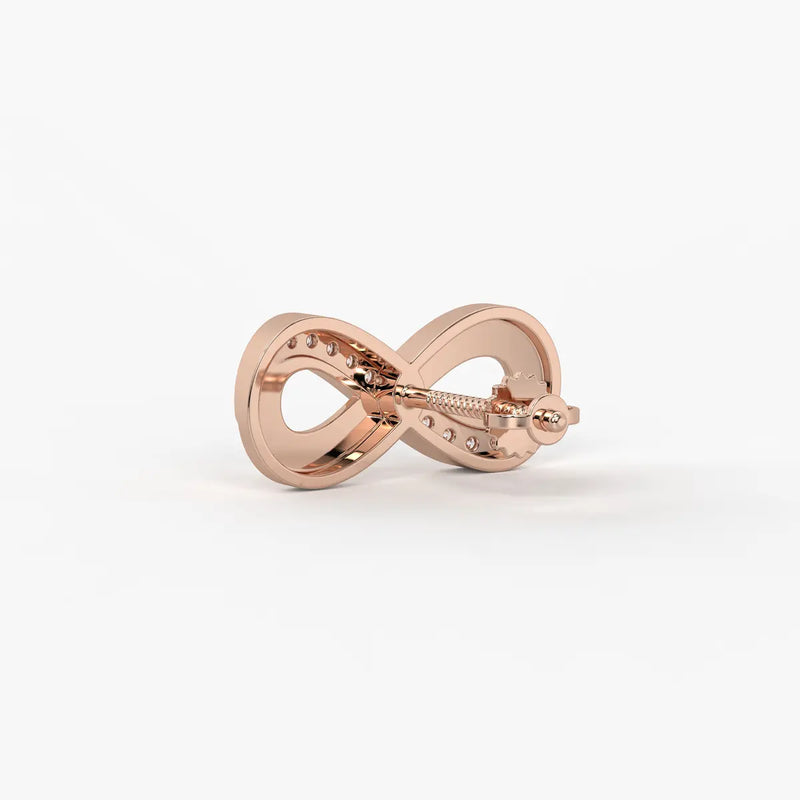 Infinity Curve Stud Earrings