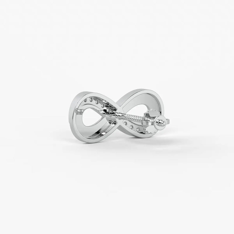 Infinity Curve Stud Earrings