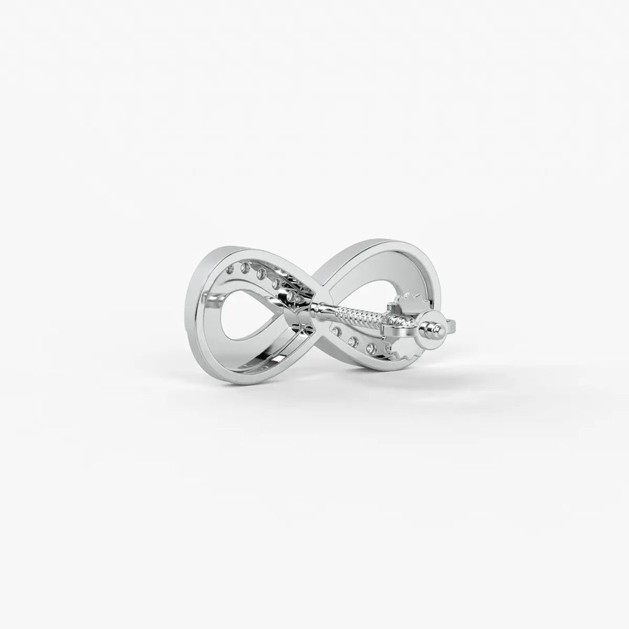 Infinity Curve Stud Earrings
