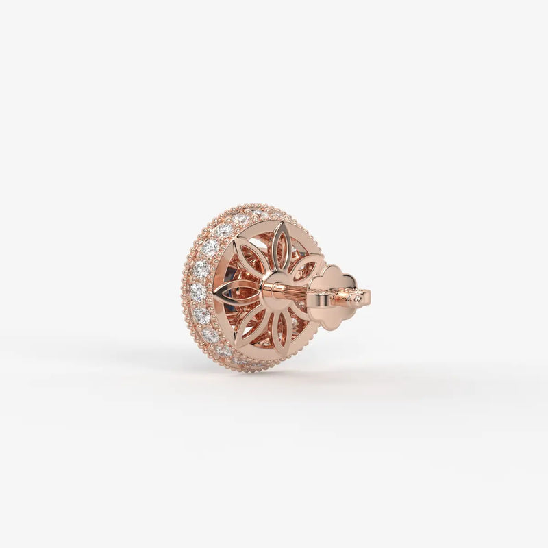 Celestara Halo Stud Earrings