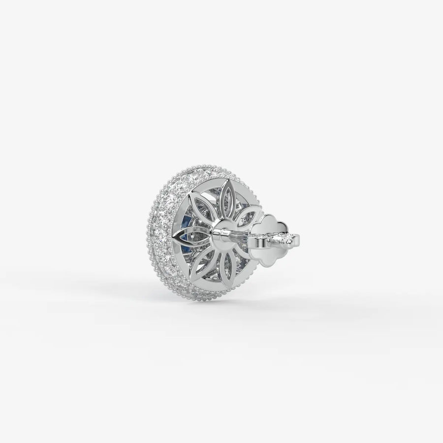 Celestara Halo Stud Earrings