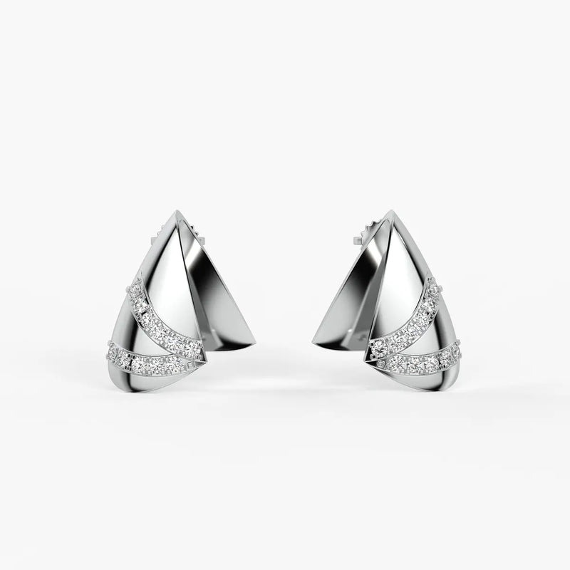 Vogue Wave Studs Earrings