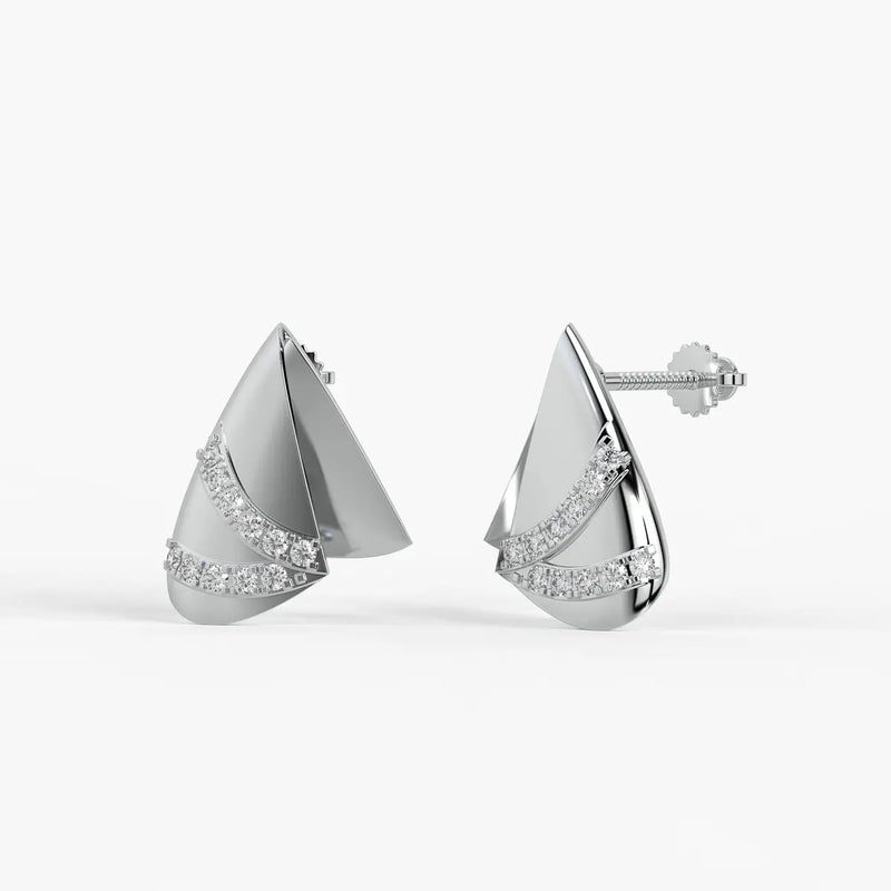 Vogue Wave Studs Earrings