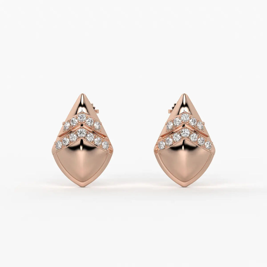 Chevron Spark Studs Earrings