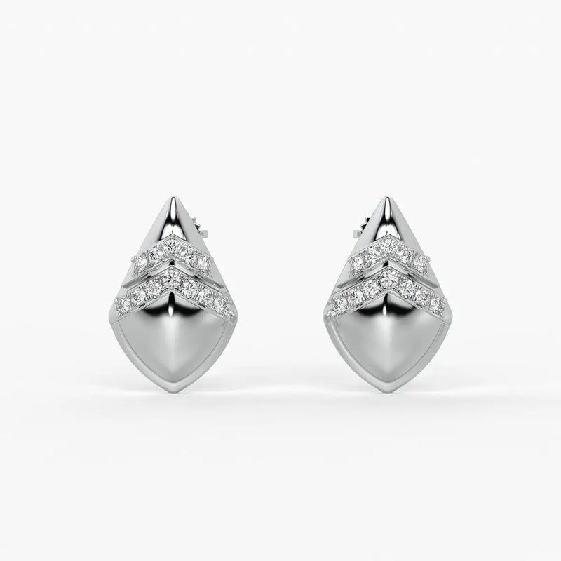 Chevron Spark Studs Earrings