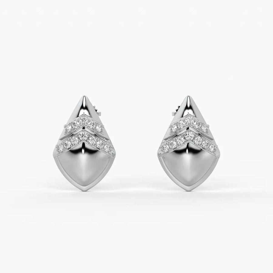 Chevron Spark Studs Earrings