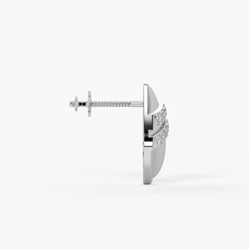 Chevron Spark Studs Earrings