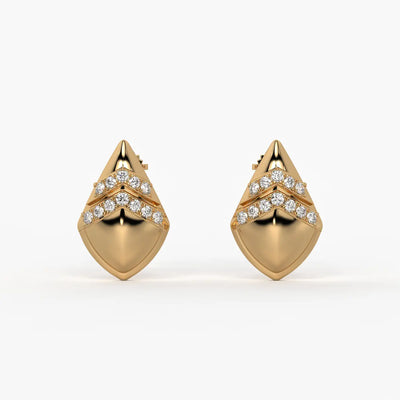 Chevron Spark Studs Earrings